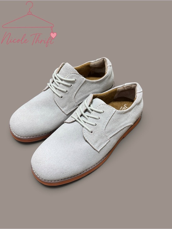 Florsheim Other - Florsheim Boys Light Beige Suede Lace Up Oxford Dress Shoes Size 3M